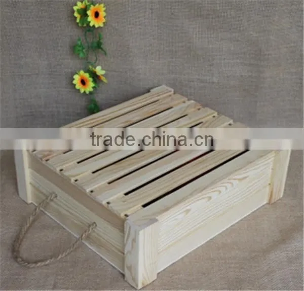 Top grade handmade natural wooden rice storage containers with lid