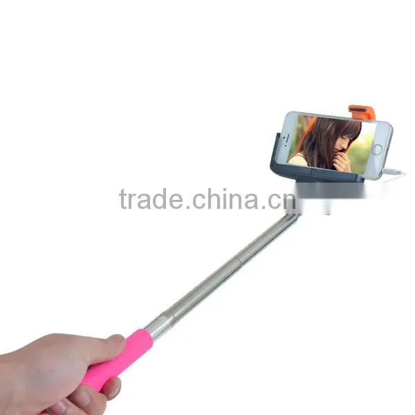 Wire Selfie Stick With Bluetooth Remote Control, Foldable Cable Wired Selfie Stick photo-3