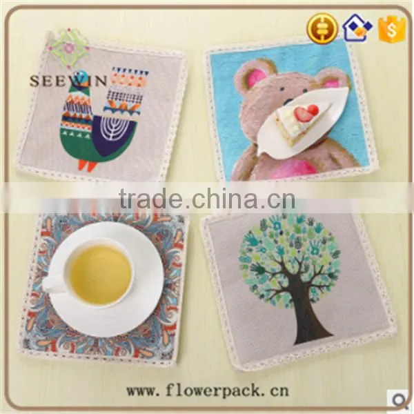Wholesale Felt Cute Silica Gel Cup Mat photo-3