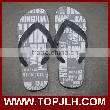 Factory Hot Sell DIY Personalized Sublimation Blank Rubber Flip Flops photo-4