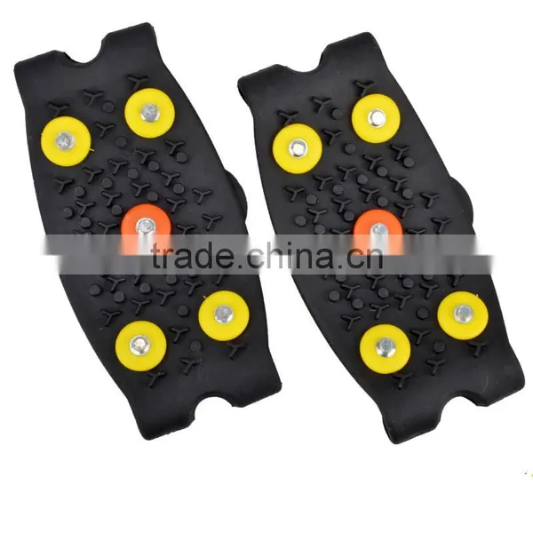 Manufacturer Sell Easy Carry and Convinent 5 Teeth Silicone Crampons for Outdoor Climbing