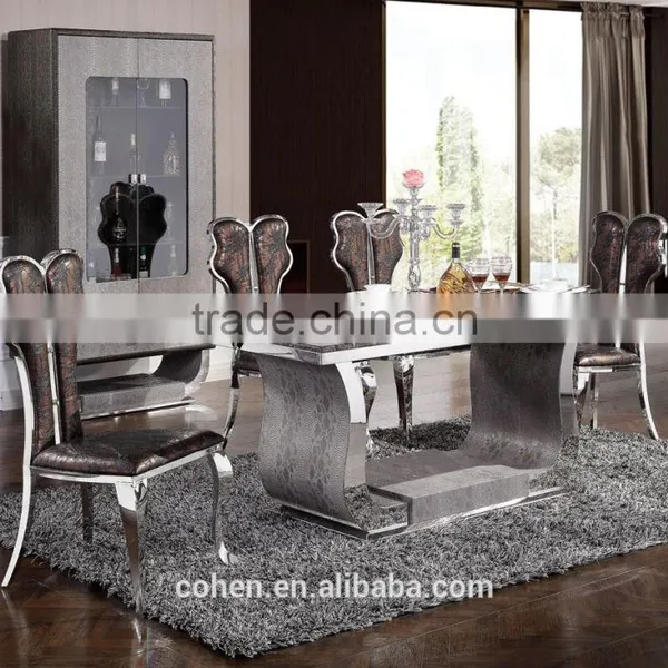 High Quality Cheap New Design Stainless Steel PU Dining Chair A21 photo-2
