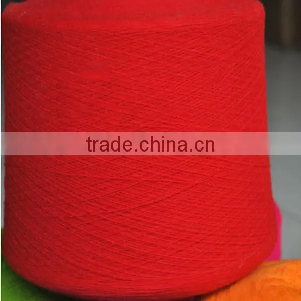 100% Polyester HB Yarn 28NM/2 Acrylic Like hb Yarn Dyed on Cone for Sale photo-2