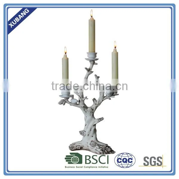 Poly Resin Wholesale High Quality Twin Bird Candle Holder photo-4