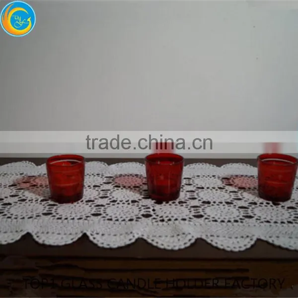 Red Votive Candle Holders,table Centerpieces for Wedding photo-6