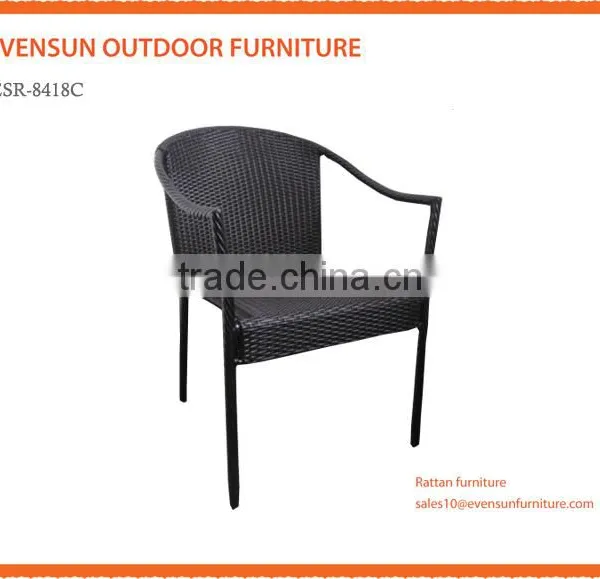Weatherproof and Fireproof Outdoor Synthetic Rattan Outdoor Dining Chair photo-2