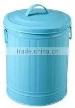 Trash Bin Metal Garbage Can Powder Coated Trash Can photo-4