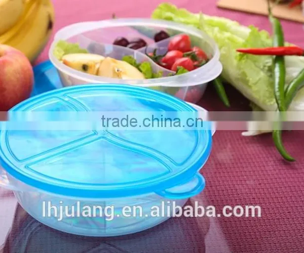 BPA-Free Plastic Lunch Box With 3 Compartments photo-4