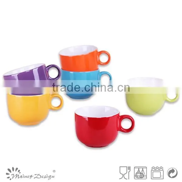 Two Tone Colorful Ceramic Rice Bowl photo-6