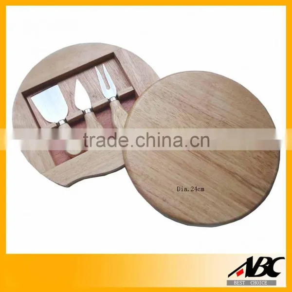 Pine Wood Cutting Board Cheese Board Set photo-4