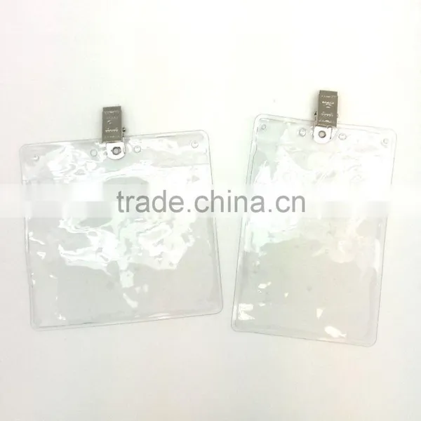 4" * 3" ID Badge Holder Without Metal Clip, Name Tag Holder, ID Card Holder With Clip photo-6