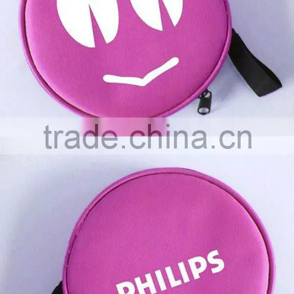 Fashion Round Shape Waterproof Neoprene Cute CD Case Mini DVD Cover Bag photo-2