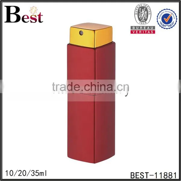 12ml 50ml 80ml Cosmetic Perfume Spray Bottle Silver Perfume Spray Bottle Square Shape Perfume Bottle 30ml Spray photo-4