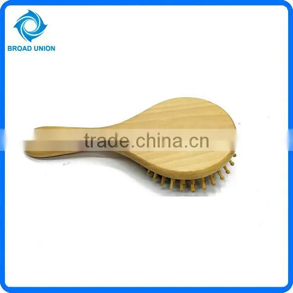 Round Hair Brush Wooden Comb Hair photo-2