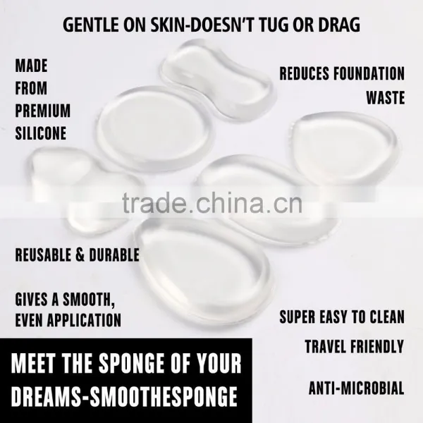 Free Sample Clear Powder Puff,factory Directly Supply Good Quality Silicone Material photo-2