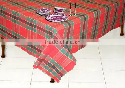 INDIAN MADE COTTON STRIPED TABLE CLOTH / PRINTED TABLE LINEN / CUSTOM STRIPE TABLE COVER photo-3