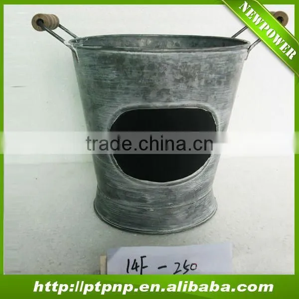 Simple Metal Garden Flower Pots photo-2