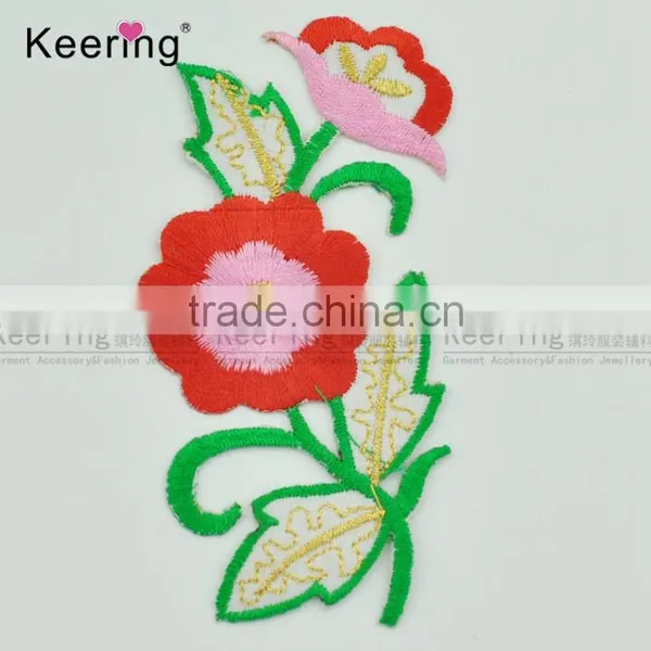 Hot Sale Clothing Flower Embroidery Patch Fabric Accessories Craft WEF-338 photo-5