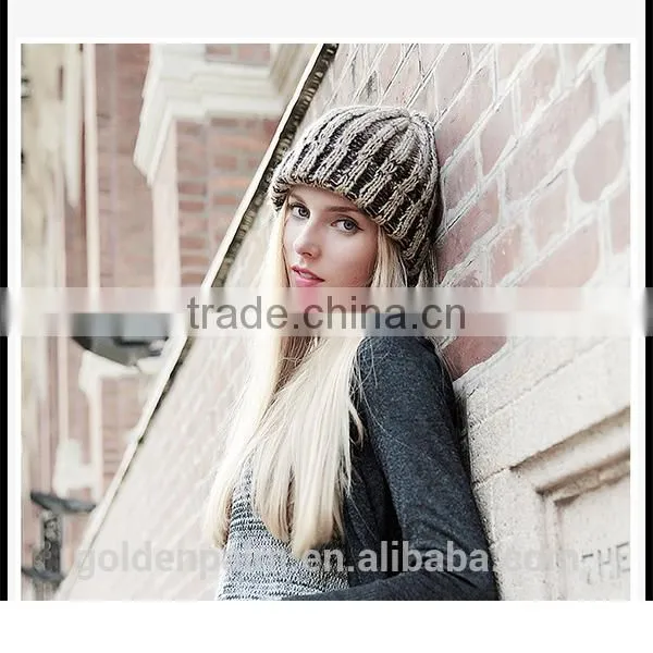 Colorful Knitted Beanie /Custom Beanie Hats/winter Knitted Hat photo-3