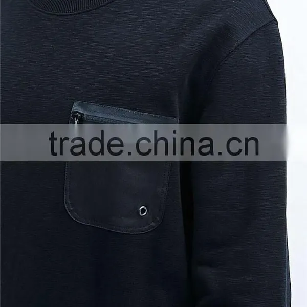 OEM Winter Chest Zipper Pocket Hoodies Mens Hoodie Wholesale photo-4