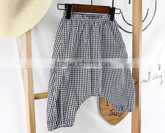 Wholesale Harem Pants Gingham Cotton Fabric Children Clothes Online Shop China photo-4