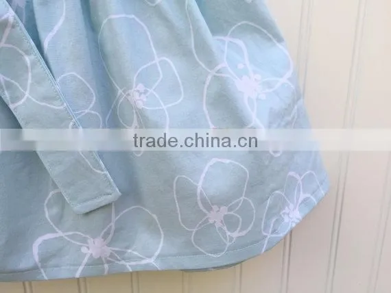 Light Blue Skirts Children's Clothing Baby Girl Dresses Elastic Waistband Ruffle Skirt photo-3