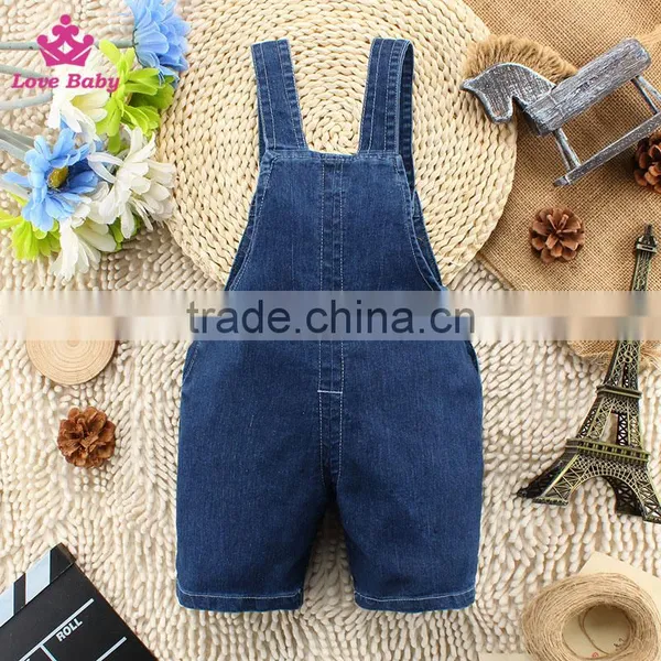 New Design Kids Summer Clothing Children Denim Short Overalls Baby Fashion Strap Jeans Pants photo-3