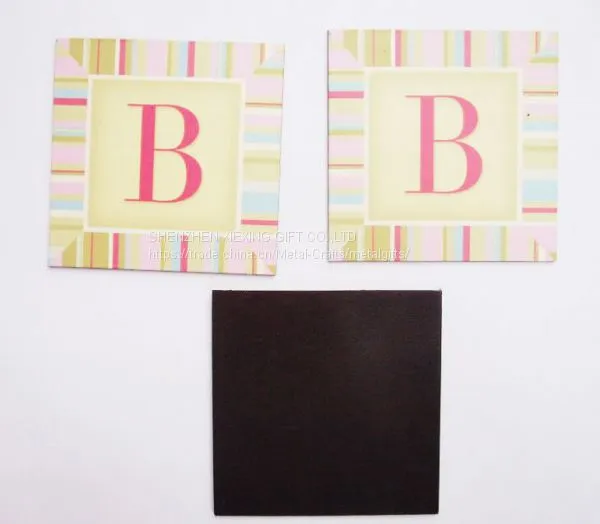 Cheap Promotional Gift Custom 3d Metal Flat Fridge Magnets