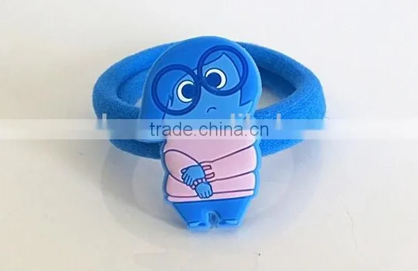 Inside Out Cartoon Characters Decorative Elastic Hair Tie for Kids photo-4