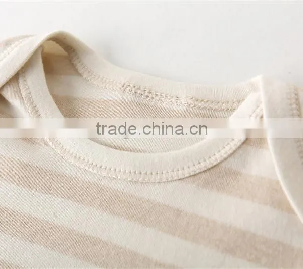 Wholesale Organic Cotton Baby One Piece Rompers Newborn Baby Bodysuit Baby Girl Bodysuit photo-5