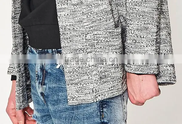 Mens Fashion Chunky Wool Heavy Knit Thick Cardigan Sweater From OEM Factory photo-6