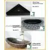 Stone Basin Sink, Round Bowl, Bathroom Counter Sink, Pedestal Sink