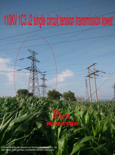 MEGATRO 110KV 1C3 J2 Single Circuit Tension Transmission Tower photo-2