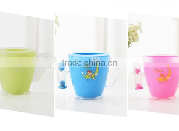 Plastic Kid Cup Toothbrush With Sand Timer photo-2