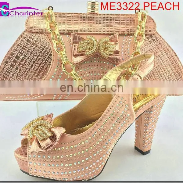 Italian Ladies Shoes and Bag Set ME3322 photo-2