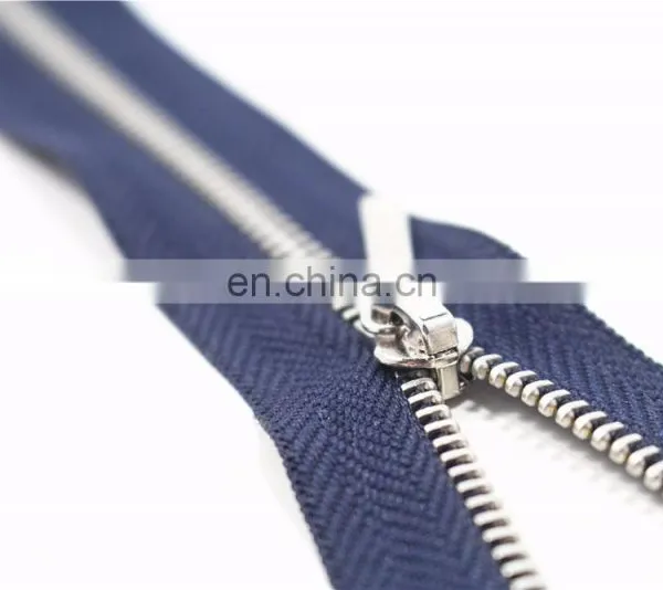 5# Gun Teeth Open End Heavy Duty Separating Metal Zipper photo-6