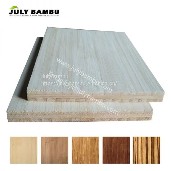 JulyBambu 100% Solid Bamboo Board Natural 6 to 12mm Bamboo Panel for Table Top photo-3