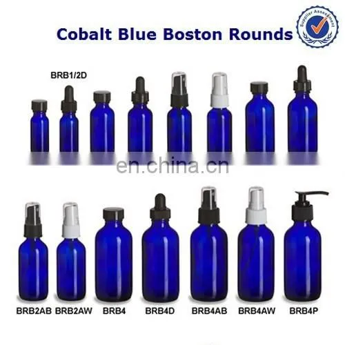 1/2, 1, 2, 4, 8, 16 oz U.S.A Standard G.P.I 400 Screw Neck Boston Round Clear Glass Bottle With Cap photo-2