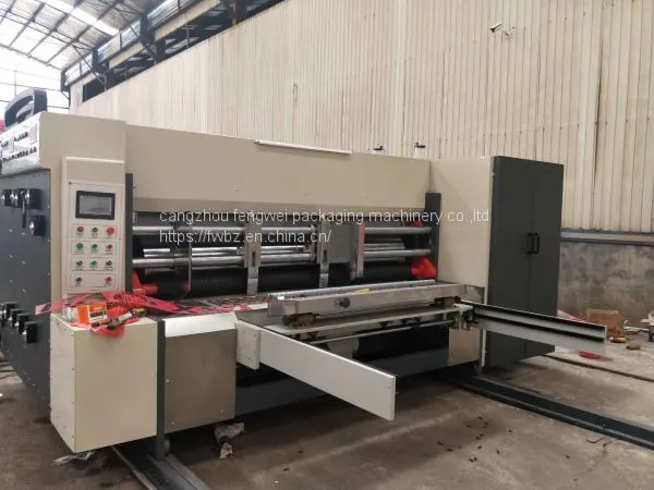 High Speed Printer Slotter Machine Automatic Flexo Slotter 4colours Die Cutter and Stacker photo-3