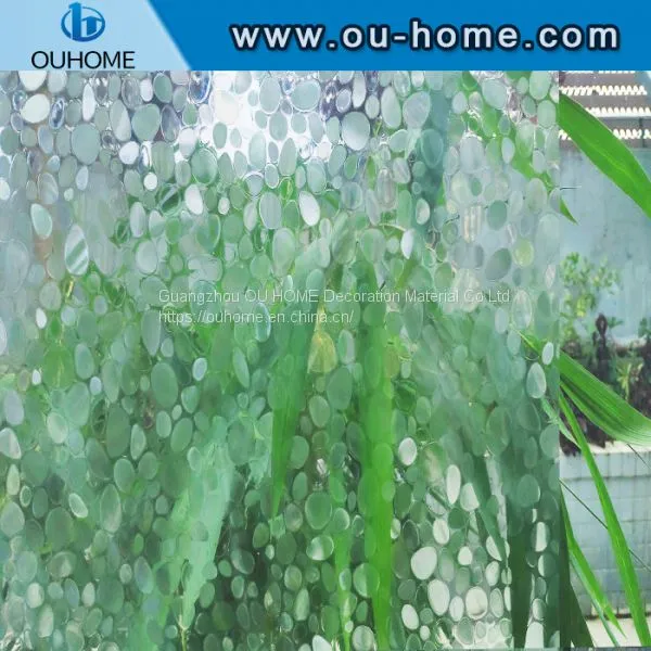 H4206 Opaque Frosted Static Window Film Cling Self Adhesive Privacy Glass Stickers photo-4