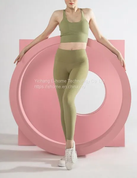 Custom High Waistband Ladies Skinny Workout Yoga Leggings Pants Set photo-4