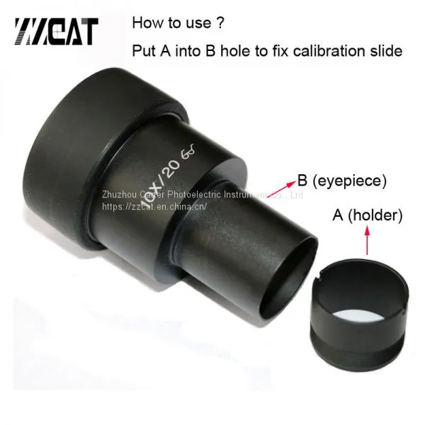 Microscope Eyepiece Slide Holder Micrometer Fixing Bracket 20.4 mm 24 mm Ocular Graticule Holder for Olympus Microscope CX22 CX31 CX41 CX23 BX Series SZ Stereo Series photo-2