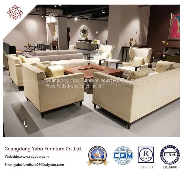 Custom Hotel Furniture With Lobby Fabric Sofa (YB-O-38) photo-3