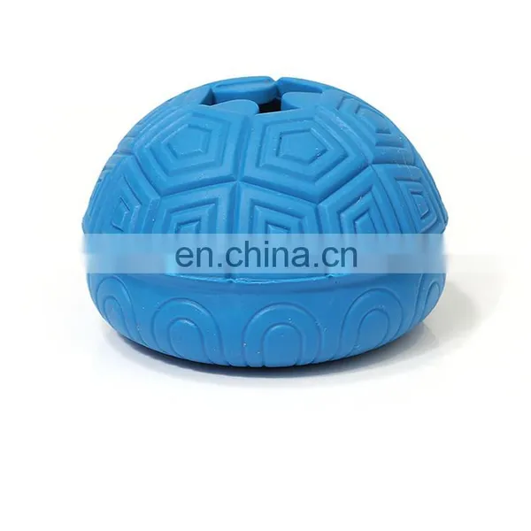 New Design Food Dispenser Turtle Shell Ball Rubber Cat Toy photo-4