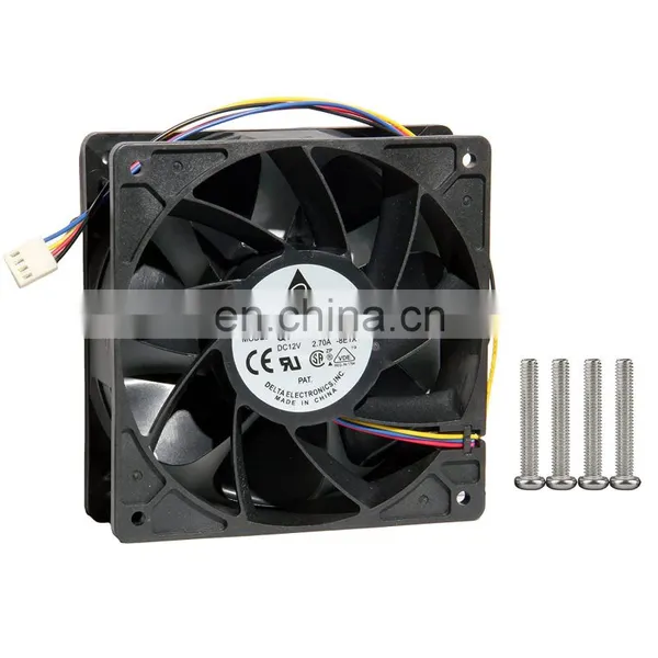 Heatsink QFR1212GHE 12038 2.7A 12012038mm DC 12V 4-Wire PWM Speed Control for CPU S9 Cooling Fan photo-2