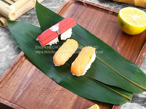 21cm in Length Bamboo Leaves for Sashimi