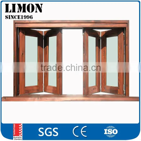 White Color Aluinum Frame bi Fold Windows and Doors With Double Glazed photo-2