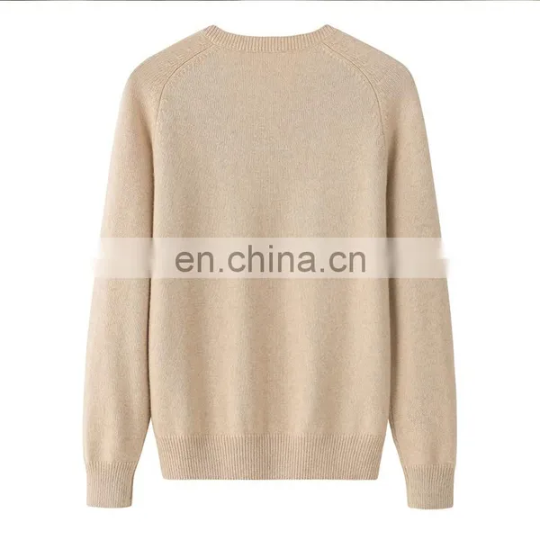 Women's Casual Winter V-Neck Pullover 100% Pure Cashmere Thick Sweater With OEM Service photo-2