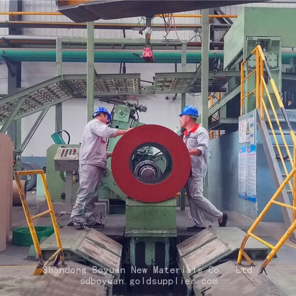 Boyuan Red Fluorocarbon Coated Galvanized Aluminum Zinc Coated Steel Coil photo-5