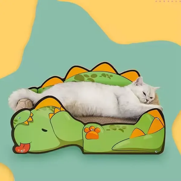 Comfortable And Resistant To Scratching Lovely Dinosaur Sofa Cat Scratch Board Large Space Cat Scratching Board